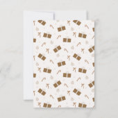 Girl Christmas Danke, bitte, füllen Sie die Karte  (Rückseite)