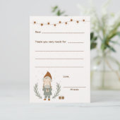 Girl Christmas Danke, bitte, füllen Sie die Karte  (Stehend Vorderseite)