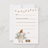 Girl Christmas Danke, bitte, füllen Sie die Karte (Vorderseite)