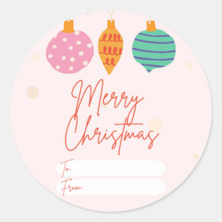 Girl Christmas-Geschenksticker Runder Aufkleber