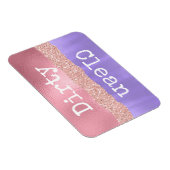 Girl Clean Dirty Geschirrspüler Magnet (Rechte Seite)