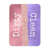 Girl Clean Dirty Geschirrspüler Magnet (Vertikal)