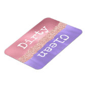 Girl Clean Dirty Geschirrspüler Magnet (Linke Seite)