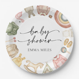 Girl Clothes Baby Duschpapier Teller