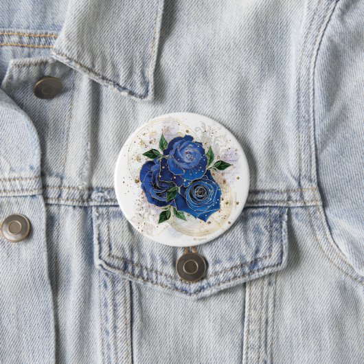 Girl Collage - Mitternachtsblau Button (Beispiel)