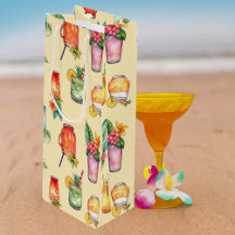 Girl Colorful Cocktail Muster