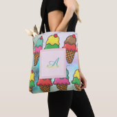 Girl Colorful Ice Creme Cones - Personalisiert Tasche (Von Nahem)