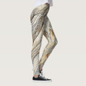 Girl Cool moderne Marmortextur Leggings (Rechts)