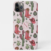 Girl Country Cowgirl Christmas Monogram Case-Mate iPhone Hülle (Rückseite)