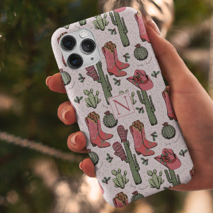 Girl Country Cowgirl Christmas Monogram Case-Mate iPhone Hülle