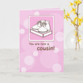 Girl Cousin Glückwunsch Karte (Gelbe Blume)