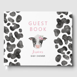 Girl Cow Baby Dusche Gästebuch