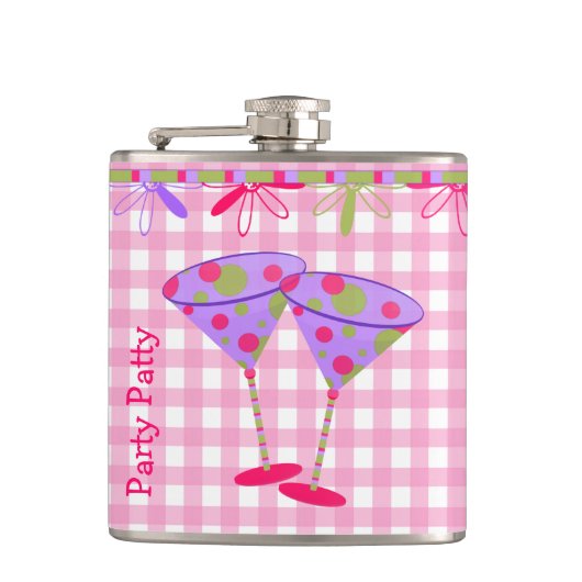Girl Custom Party Flask Flachmann (Vorderseite)