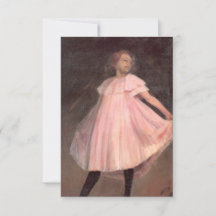 Girl Dancer in einem rosa Kleid