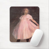 Girl Dancer in einem rosa Kleid Mousepad (Mit Mouse)