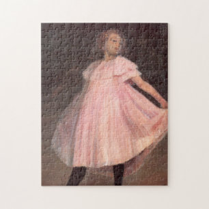 Girl Dancer in einem rosa Kleid Puzzle