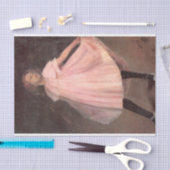 Girl Dancer in einem rosa Kleid Seidenpapier (Handwerk)