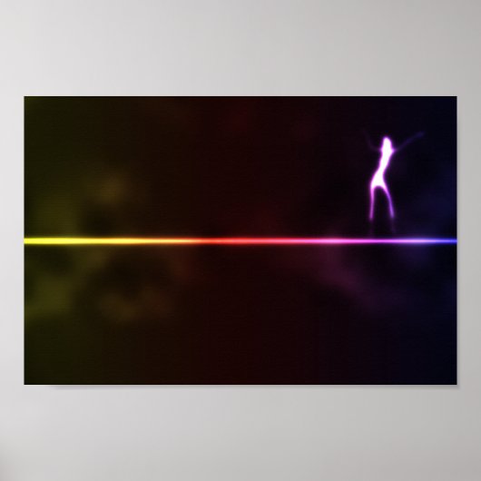 Girl-Dancin-on-neon-light-line121 DANCING SHADOW A Poster (Vorne)
