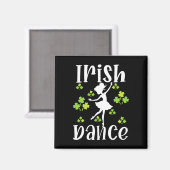 Girl Dancing Dancer Irish Dance St Patrick's Day Magnet (Vorderseite/Rückseite)