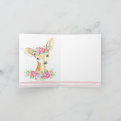 Girl Deer danke Ihnen Karten (Innenseite)