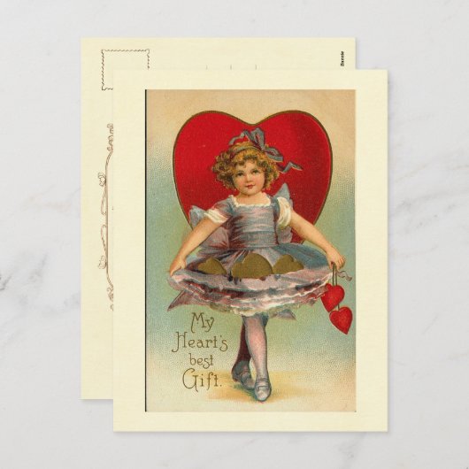 Girl del Malcantone Feiertagspostkarte (Vorne/Hinten)