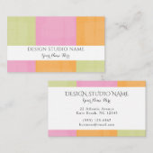 Girl-Designer-Boutique für Wasserfarben - Visitenk Begleitkarte (Vorne/Hinten)