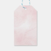 Girl Dinosaur Geburtstagsparty Danke Tag Geschenkanhänger (Rückseite)