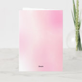 Girl Dinosaur Geburtstagsparty Dankeskarte (Rückseite)