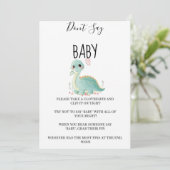 Girl Dinosaur Pink Peony Say keine Kinderkarten (Stehend Vorderseite)