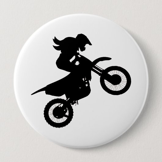 Girl Dirt Bike Button (Vorderseite)