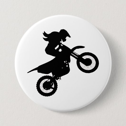 Girl Dirt Bike Button (Vorderseite)