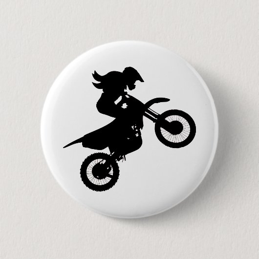 Girl Dirt Bike Button (Vorderseite)