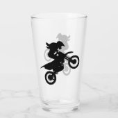 Girl Dirt Bike Glas (Rückseite)
