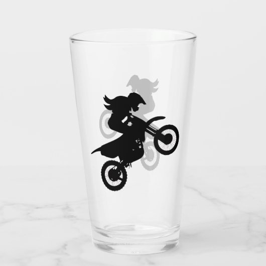 Girl Dirt Bike Glas (Rückseite)