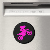 Girl Dirt Bike Magnet (In Situ (Geschirrspüler))