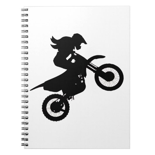 Girl Dirt Bike Notizblock (Vorderseite)