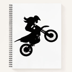 Girl Dirt Bike Notizblock