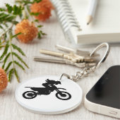 Girl Dirt Bike Schlüsselanhänger (Vorderseite rechts)