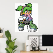 Girl DJ Poster (Heimbüro)