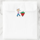 Girl Doing Yardwork Sticker (Tasche)