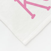 Girl Doll Spooky Halloween Thema mit Namen Fleecedecke (Ecke)