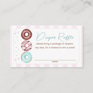 Girl Donut Babydusche Windelwanne Begleitkarte