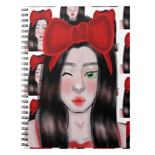 Girl Drawing Notizblock (Vorderseite)