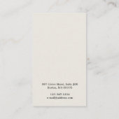 Girl Earring Display Card Visitenkarte (Rückseite)