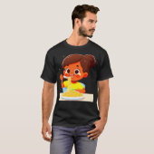 Girl Eating Spaghetti 2 T-Shirt (Vorne ganz)