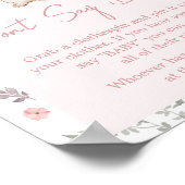 Girl ein bisschen SonnenBaby-Dusche sagt nicht Bab Poster (Ecke)