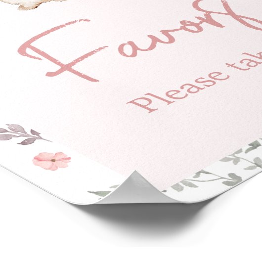 Girl ein paar Bunny Baby Duwer Favoriten Poster (Ecke)