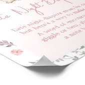 Girl ein wenig sonnige Babydusche Späte nächtliche Poster (Ecke)