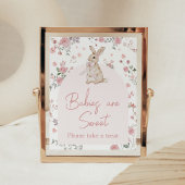 Girl Einige Bunny Baby Dusche Babys sind süß Poster