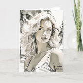 Girl Elegant in Schwarz und Weiß (Vorderseite)